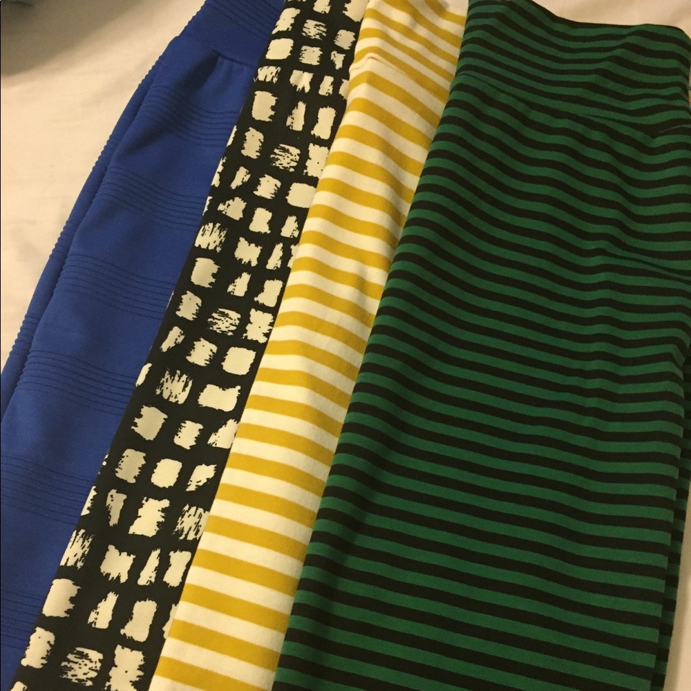 Lularoe Cassie Skirts Lot of 4